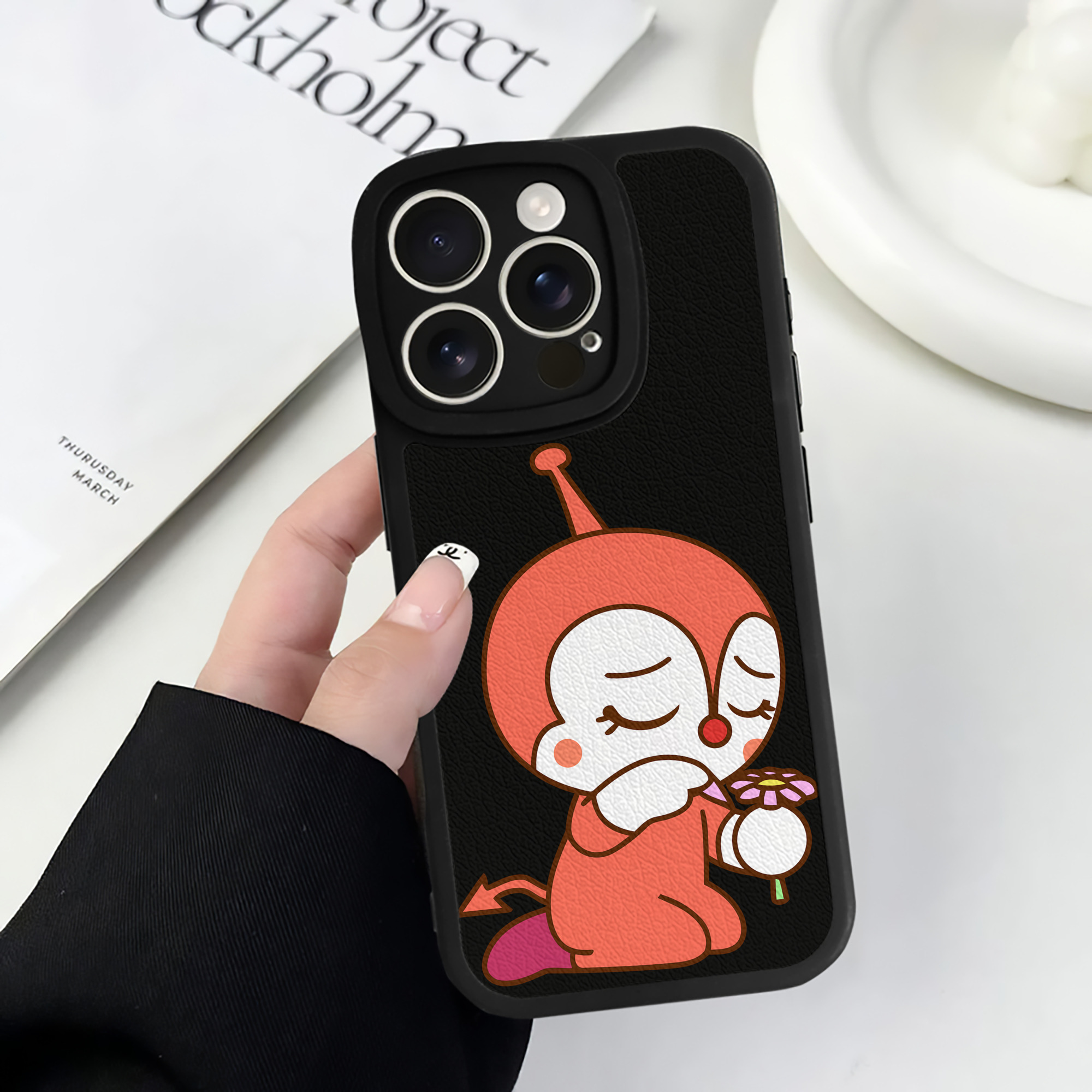（画像用） アンパンマン Anpanman 【iPhone 16シリーズ対応】シリコンスマホケース（レザー調） 材質：シリコン